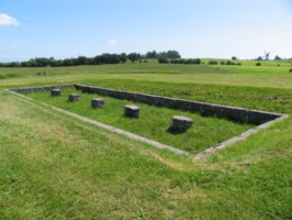 Dansk skanse VIII Fundament efter blokhuset i skanse VIII 1864