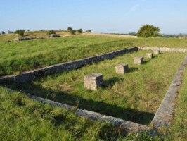 Dansk skanse VIII Dybbøl, resterne af blokhuset i skanse VIII