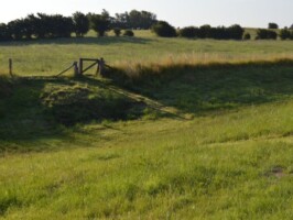 Dansk Skanse VIII Graven omkring skanse VIII på Dybbøl