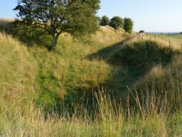 Preussisk Fort X En tambour er en tidlig gravkaponiere til flankerende forsvar