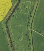 Preussisk Fort X Luftfoto af Preussisk Fort X (Dansk skanse V og VI)