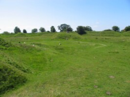 Preussisk Fort X Alle traverser i Preussisk Fort X ses tydeligt