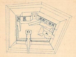 Dansk skanse I Tegning fra 1867 af dansk skanse I på Dybbøl