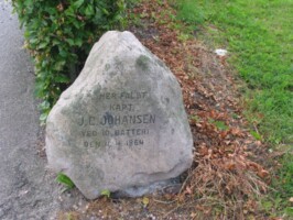 Dansk skanse IV Dansk mindesten i skanse IV på Dybbøl