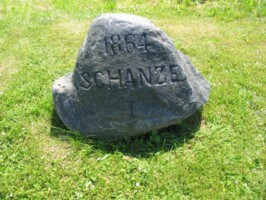 Dansk skanse I Preussisk mindesten i dansk skanse I på Dybbøl