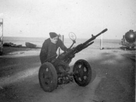 Hornbæk Batteri Antiluftskyts i Hornbæk Batteri ca. 1947