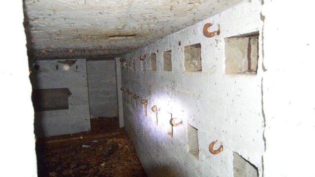 Kalby Halvdelingsbunker i Kalby Plantage, køjekroge og rum