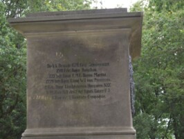 Kongshøj Østrigsk tekst på mindesmærke på Kongshøj