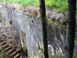 St. Borgbjerg observationsbunker St. Borgbjerg observationsbunker, indgang i struben