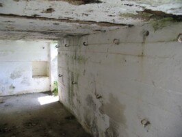 Toftlund Sikringsstilling Nord mandskabsrum i maskingeværbunker