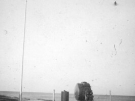 Hornbæk Batteri 150 cm lyskaster på Hornbæk Batteri 1946