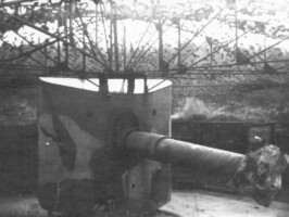 Hornbæk Batteri 15 cm Lomholdt kanon Hornbæk Batteri ca. 1947