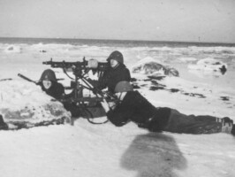 Hornbæk Batteri Øvelse i Hornbæk Batteri ca. 1947