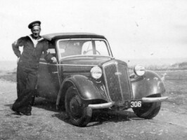 Hornbæk Batteri Tjenestevogn og chauffør i Hornbæk Batteri